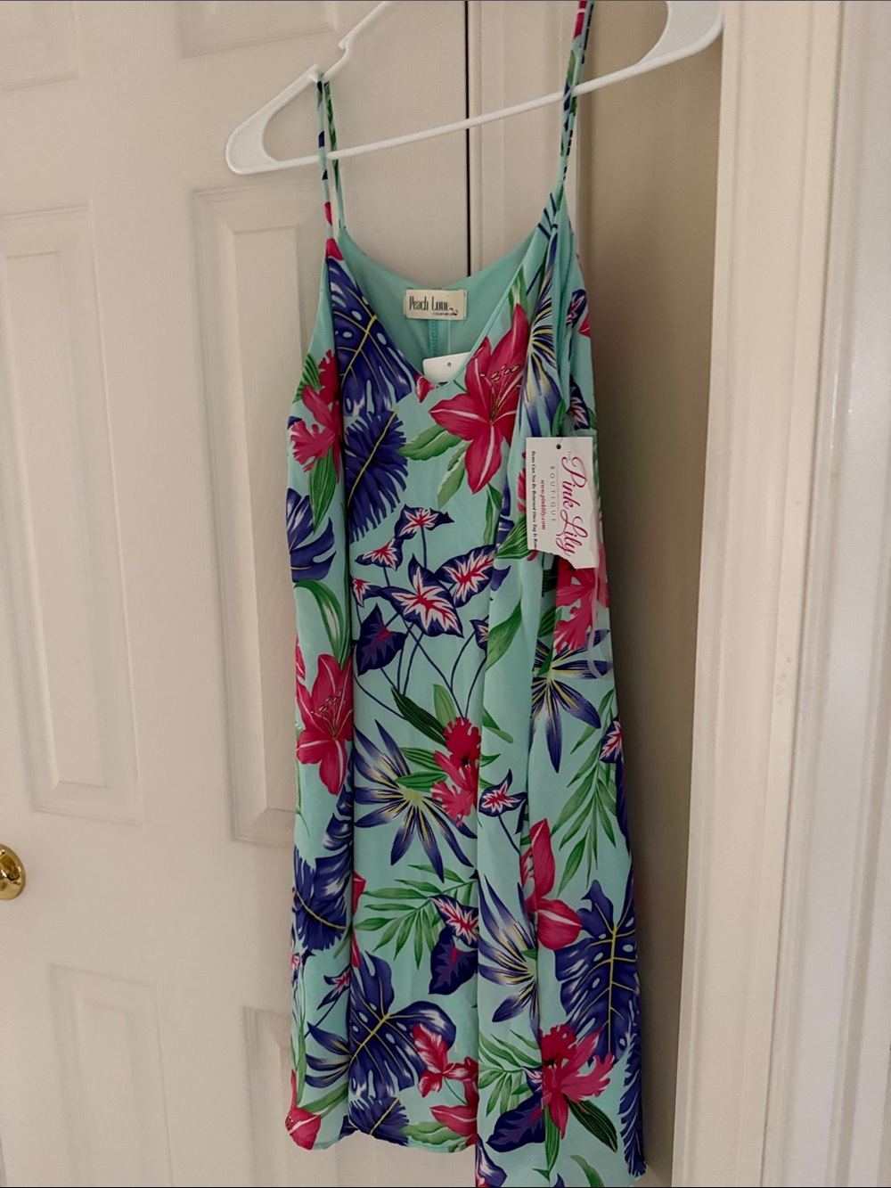 Pink Lilly mini floral dress